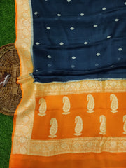 Pure Georgette Banarasi Saree - The Handlooms