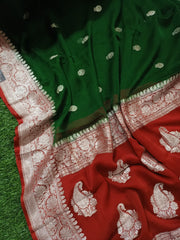 Pure Georgette Banarasi Saree - The Handlooms