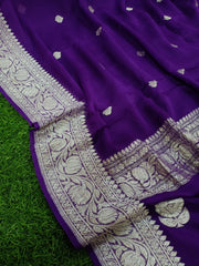 Pure Georgette Banarasi Saree - The Handlooms