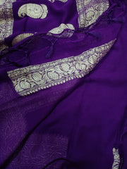 Pure Georgette Banarasi Saree - The Handlooms