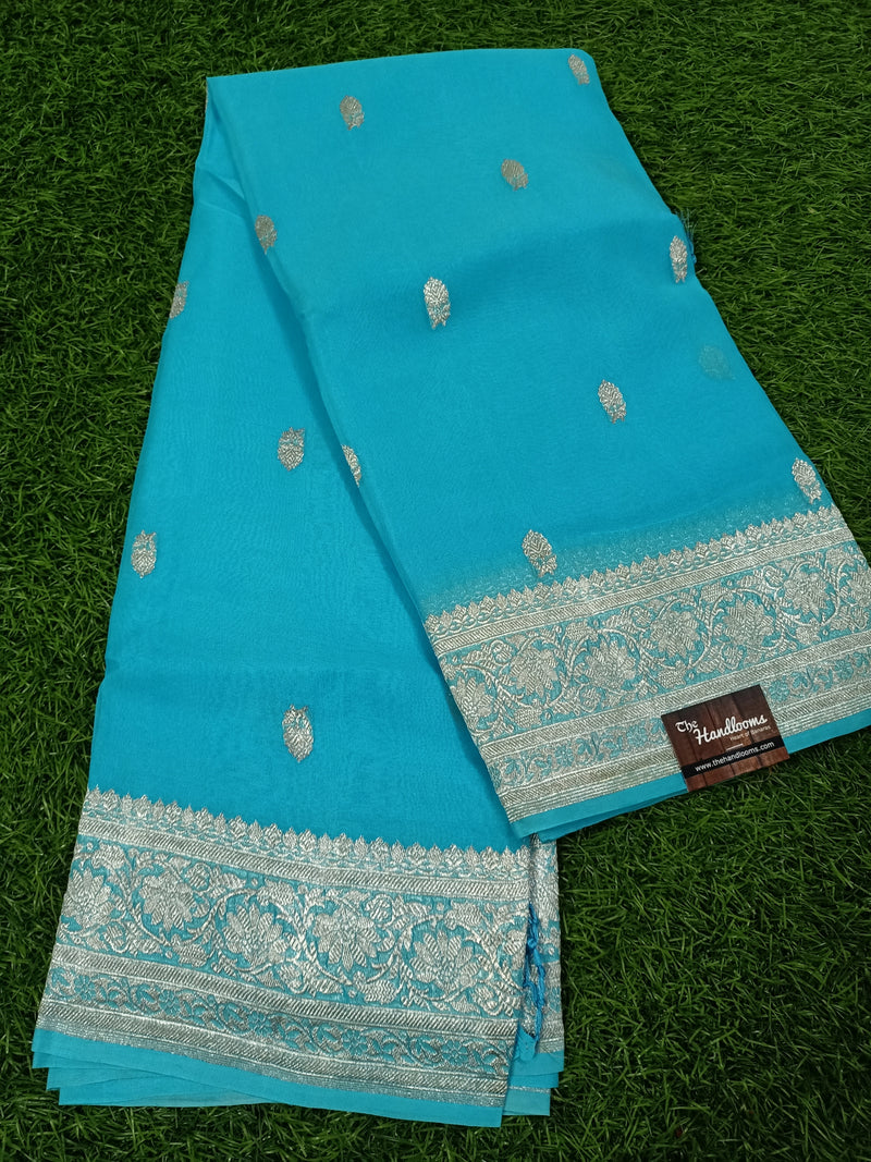 Pure Georgette Banarasi Saree - The Handlooms