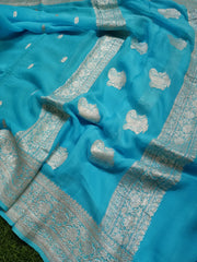 Pure Georgette Banarasi Saree - The Handlooms