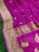 Pure Georgette Banarasi Saree - Gold zari - The Handlooms