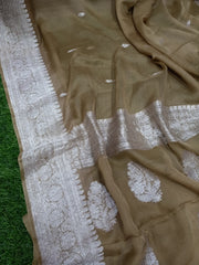 Pure Georgette Banarasi Saree - The Handlooms