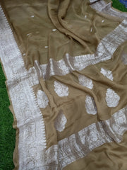 Pure Georgette Banarasi Saree - The Handlooms