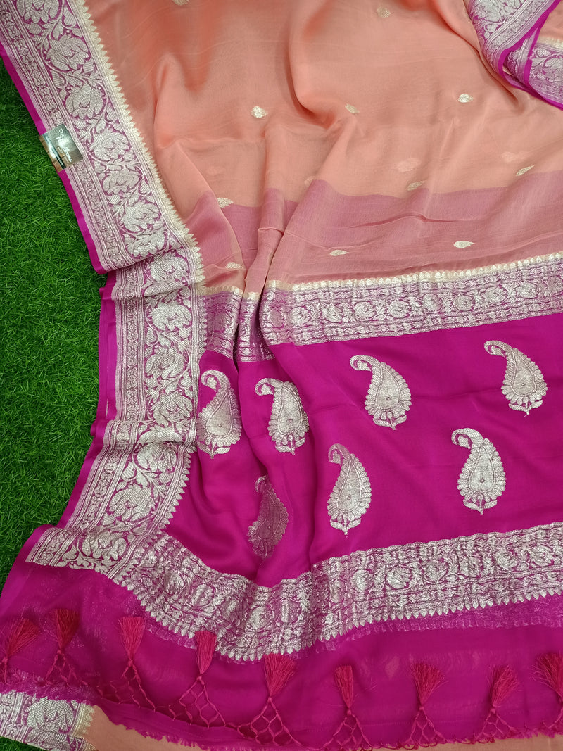 Pure Georgette Banarasi Saree - The Handlooms