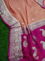 Pure Georgette Banarasi Saree - The Handlooms