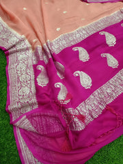 Pure Georgette Banarasi Saree - The Handlooms