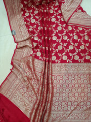 Khaddi Georgette Handloom Banarasi Saree - The Handlooms