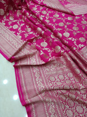 Khaddi Georgette Handloom Banarasi Saree - The Handlooms