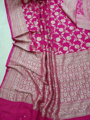 Khaddi Georgette Handloom Banarasi Saree - The Handlooms