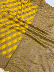 Khaddi Georgette Banarasi Saree -  Antique zari - The Handlooms