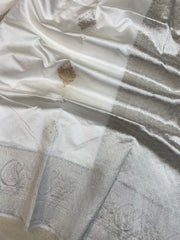 Pure Katan Silk Banarasi Handloom Saree - All over Kadua motifs - The Handlooms