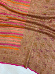 Pure Khaddi Georgette Banarasi Saree -  Antique zari - The Handlooms