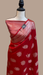 Red Pure Chiniya Silk Banarasi Saree - The Handlooms