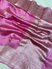 Pure Katan Silk Banarasi Handloom Saree - All over Kadua motifs - The Handlooms