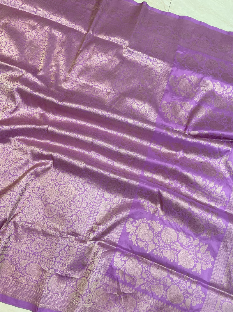 Pure Katan Silk Banarasi Handloom Saree - Tanchui Brocade - The Handlooms