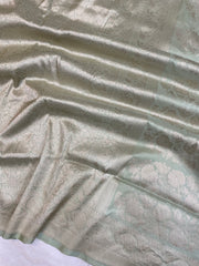 Pure Katan Silk Banarasi Handloom Saree - Tanchui Brocade - The Handlooms