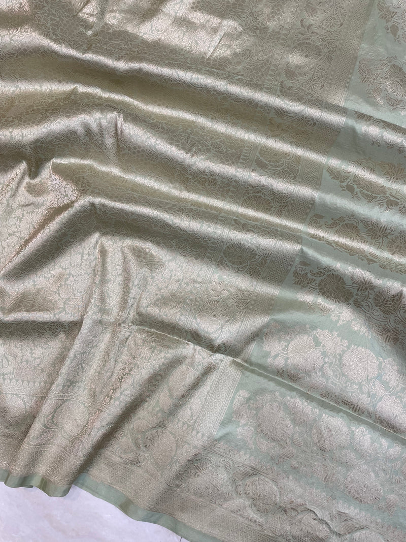 Pure Katan Silk Banarasi Handloom Saree - Tanchui Brocade - The Handlooms