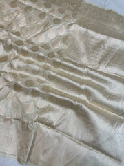 Pure Katan Silk Banarasi Handloom Saree - All Over Jaal Work - The Handlooms