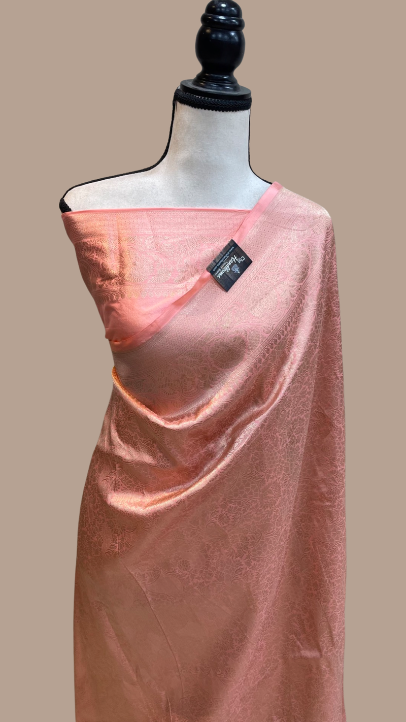 Pure Katan Silk Banarasi Handloom Saree - Tanchui Brocade - The Handlooms