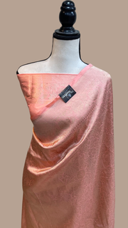 Pure Katan Silk Banarasi Handloom Saree - Tanchui Brocade - The Handlooms