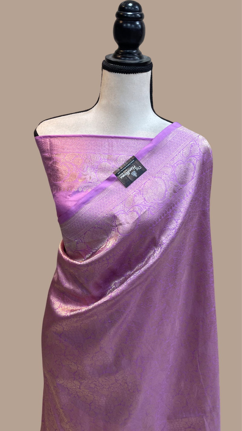 Pure Katan Silk Banarasi Handloom Saree - Tanchui Brocade - The Handlooms