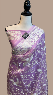 Pure organza Chikankari Handloom Banarasi Saree - The Handlooms