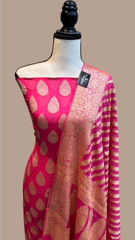 Wine Neela Peela Banarasi Dress – Shopzters