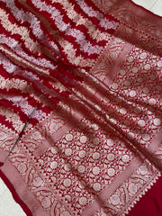 Pure Katan Silk Banarasi Handloom Saree - All Over Sona Roopa Work - The Handlooms