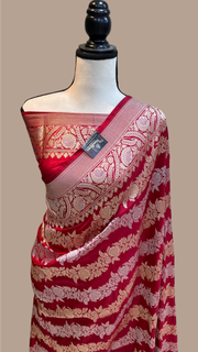 Pure Katan Silk Banarasi Handloom Saree - All Over Sona Roopa Work - The Handlooms