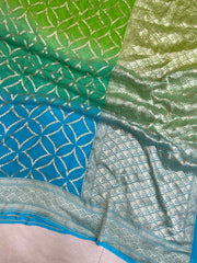 Pure Khaddi Georgette Handloom Banarasi Saree - The Handlooms