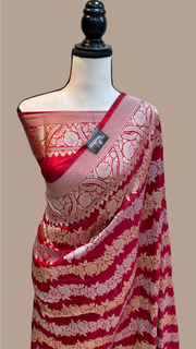 Pure Katan Silk Banarasi Handloom Saree - All Over Sona Roopa Work - The Handlooms