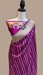 Pure Katan Silk Banarasi Handloom Saree - All over soona roopa  Kadua  stripe - The Handlooms