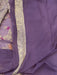 Purple Khaddi Georgette Handloom Banarasi Saree - All over Jaal Work with meenakari - The Handlooms
