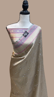 Pure Katan Silk Banarasi Handloom Saree - Tanchui Brocade - The Handlooms