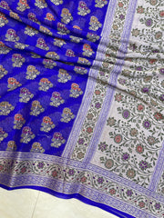 Pure Chiffon Khaddi Banarasi Saree - The Handlooms