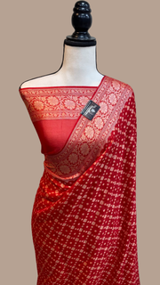 Pure Chiffon Khaddi Banarasi Saree - The Handlooms