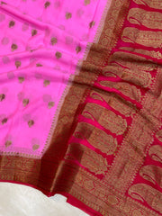 Pure Chiffon Khaddi Banarasi Saree - The Handlooms