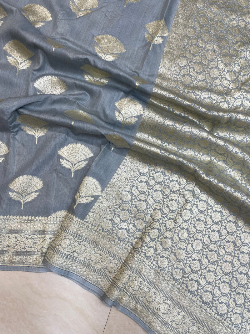 Moonga Georgette Handloom Banarasi Saree - The Handlooms