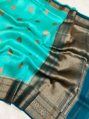 Pure Kora Handloom Banarasi Saree - The Handlooms