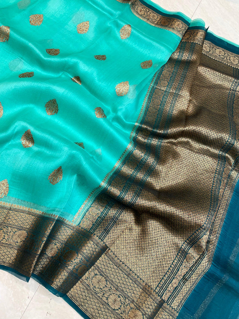 Pure Kora Handloom Banarasi Saree - The Handlooms