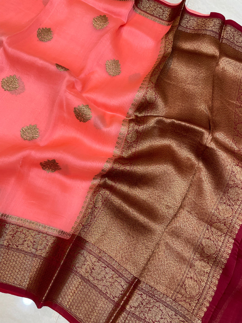 Pure Kora Handloom Banarasi Saree - The Handlooms