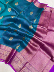 Pure Kora Handloom Banarasi Saree - The Handlooms