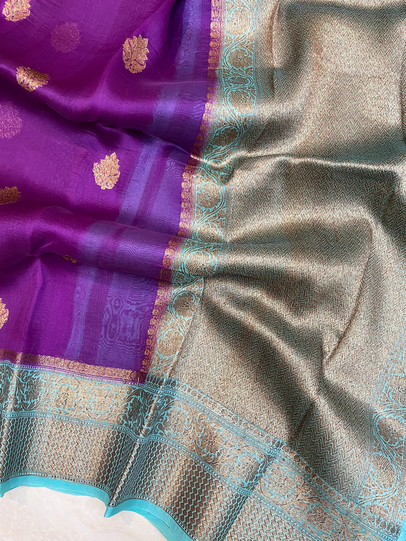 Pure Kora Handloom Banarasi Saree - The Handlooms