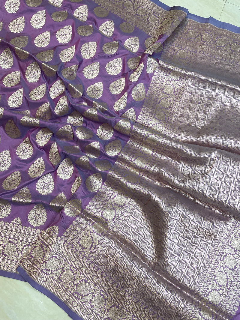 Pure Katan Silk Banarasi Handloom Saree - All Over Jaal Work - The Handlooms