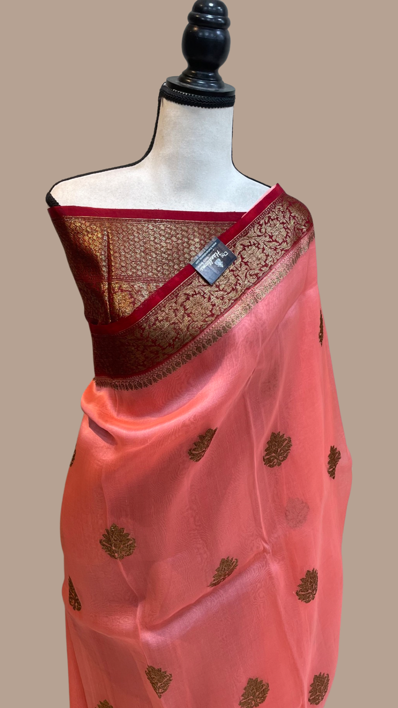 Pure Kora Handloom Banarasi Saree - The Handlooms