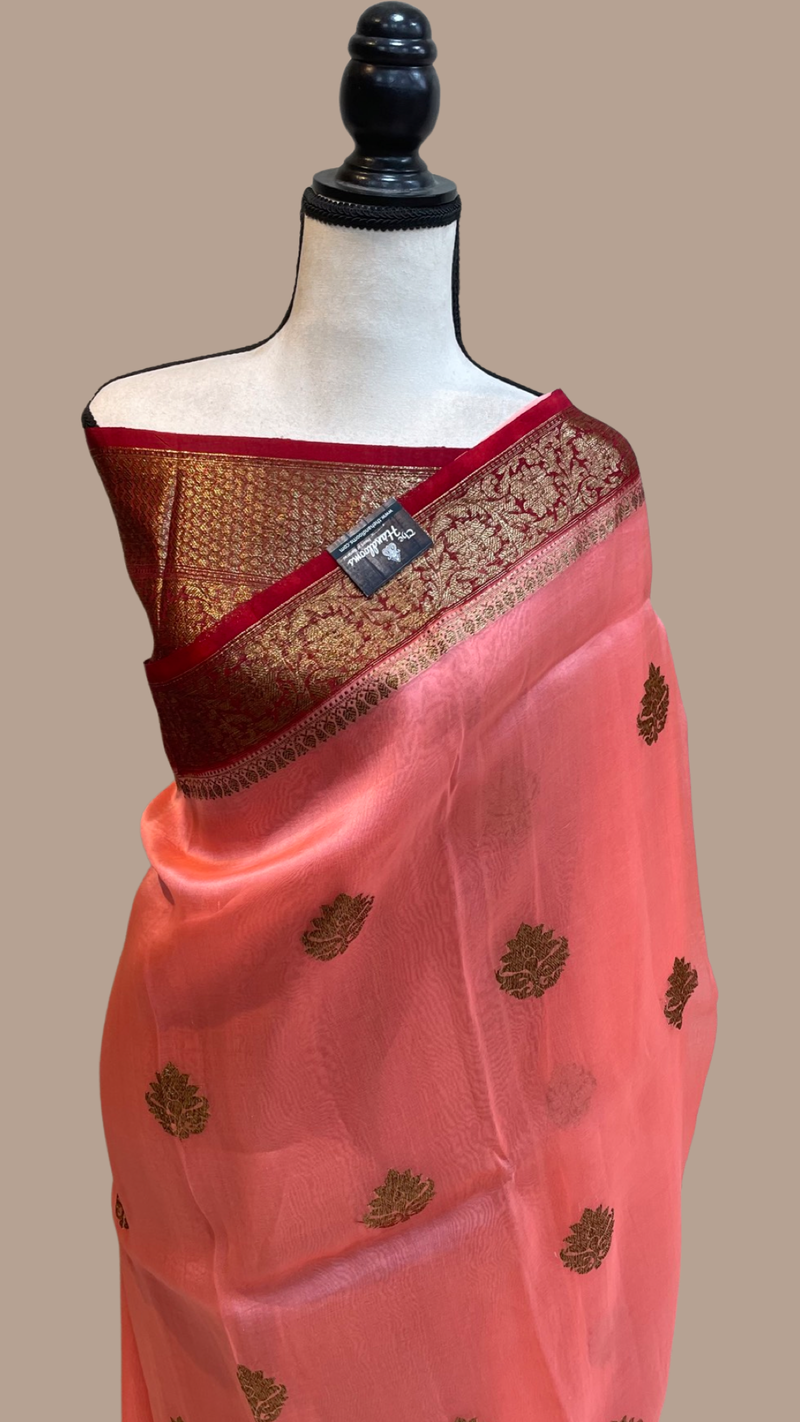 Pure Kora Handloom Banarasi Saree - The Handlooms