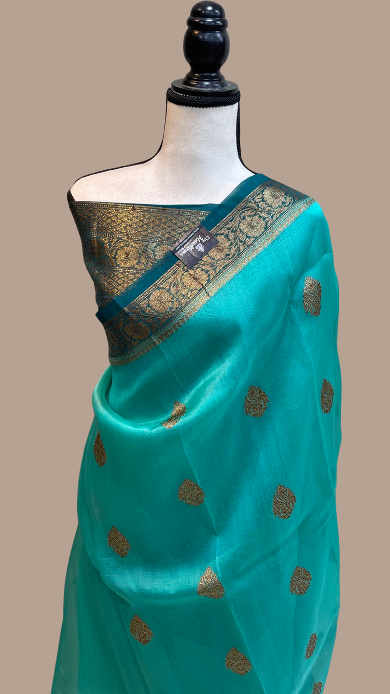 Pure Kora Handloom Banarasi Saree - The Handlooms