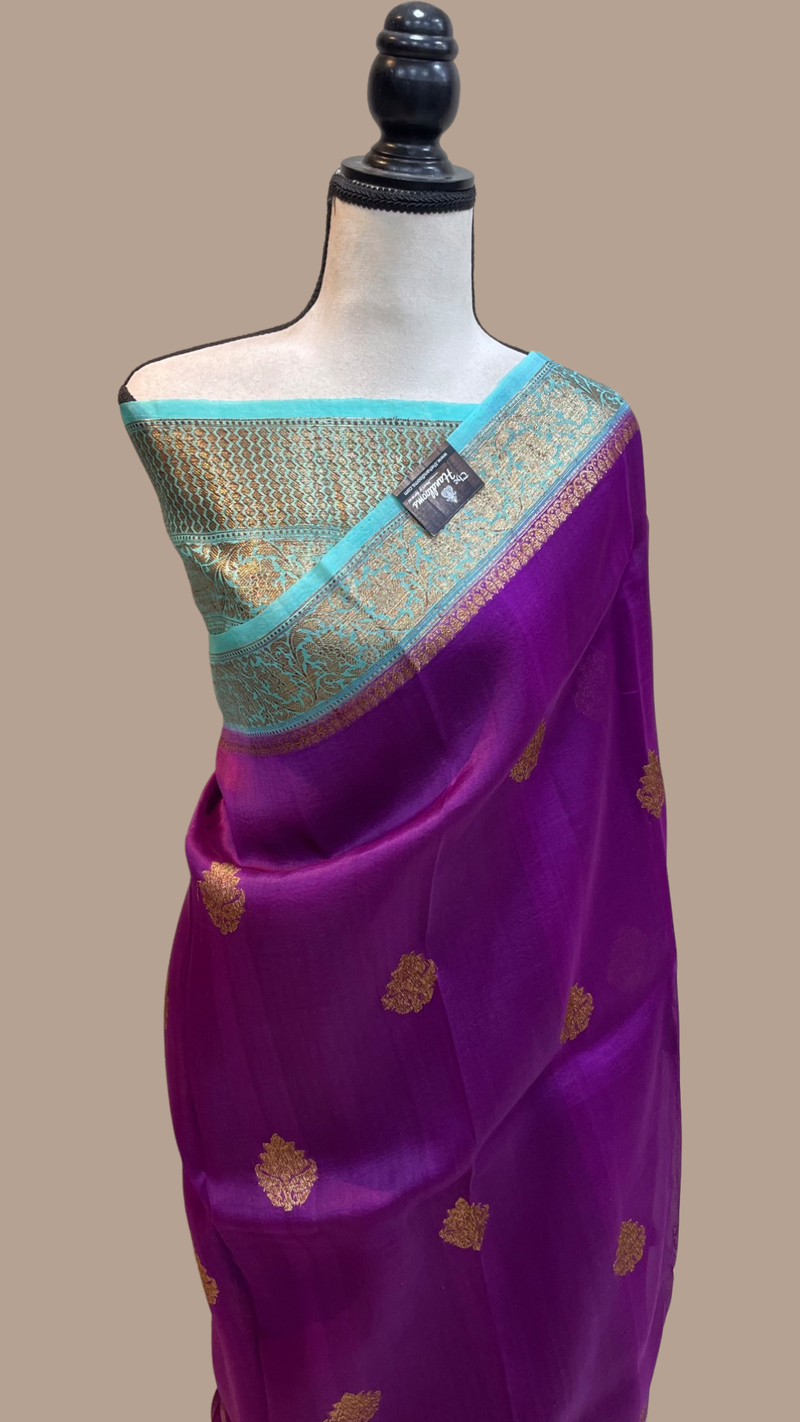 Pure Kora Handloom Banarasi Saree - The Handlooms